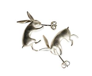 Graziosi orecchini a perno a forma di coniglio, accessori alla moda da donna, comodi gioielli per ogni occasione, graziosi orecchini Lagomorph, One Size, come descritto, come descritto