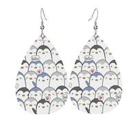 Graziosi orecchini da donna con stampa a forma di pinguino, pendenti, alla moda, idea regalo per le vacanze, stile casual