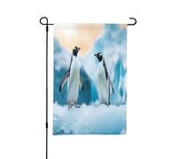 Graziosi pinguini bandiere da giardino primaverili per esterni, perfette per decorazioni pasquali e decorazioni primaverili all'aperto