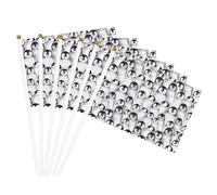 Graziosi pinguini con stampa di schizzo convenienza bandiere portatili bandiera decorazione matrimoni anniversari vacanze