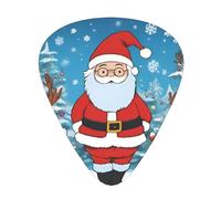 Graziosi plettri per chitarra a forma di cervo natalizio, resistenti all'usura, per chitarra, basso, chitarra elettrica, ukulele, sottili, medi, pesanti, 12 pezzi