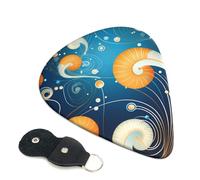 Graziosi plettri per chitarra a forma di lumaca, 6 plettri per chitarra, stampa su entrambi i lati, per chitarra acustica, basso, ukulele, chitarra elettrica (0,46 mm, 0,71 mm, 0,96 mm)