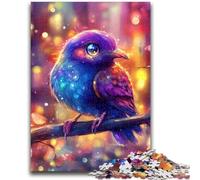 Graziosi puzzle a forma di passero per adolescenti, aiutano il cervello ad allenarsi Giocattoli avvincenti per coltivare la pazienza Un'opera d'arte (38x26cm)