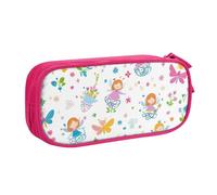 Grazioso astuccio con fatina per ragazzi e ragazze con libellula in stile cartone animato, grande astuccio per penne da scrivania organizer per cancelleria astuccio per scuola ufficio borsa per il