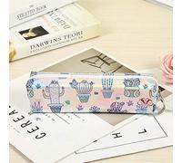 Grazioso astuccio con unicorno laser per ragazze Kawaii scuola portapenne scatola cancelleria sacchetto di stoccaggio ufficio scuola forniture escolar, cactus 2