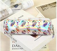 Grazioso astuccio con unicorno laser per ragazze Kawaii scuola portapenne scatola cancelleria sacchetto di stoccaggio ufficio scuola forniture escolar, unicorno 1