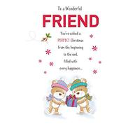 Grazioso biglietto di Natale amico - 22,9 x 15,2 cm - Piccadilly Greetings
