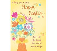 Grazioso biglietto di Pasqua aperto - 17,8 x 12,7 cm - Piccadilly Greetings