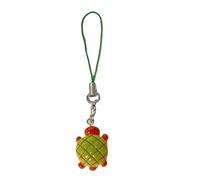 Grazioso ciondolo a forma di tartaruga ananas dal design unico, cinturino per telefono elegante, Medio, Lega acrilica, Nessuna pietra preziosa