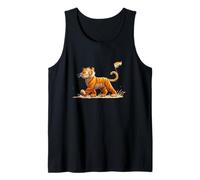 Grazioso Costume da Animali Indiani per Gli Amanti delle tigri del Bengala Canotta