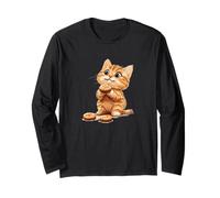 Grazioso costume da biscotto per gli amanti degli snack e dei gatti Maglia a Manica