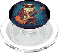 Grazioso costume da gufo con chitarra a dondolo PopSockets PopGrip per MagSafe