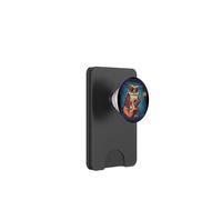 Grazioso costume da gufo con chitarra a dondolo PopSockets PopWallet per MagSafe
