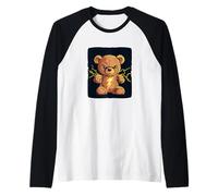 Grazioso costume da orsacchiotto in tuono per ragazzi e ragazze Maglia con Maniche Raglan