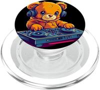 Grazioso costume da orsacchiotto per gli amanti degli orsacchiotti e dei DJ PopSockets PopGrip per MagSafe