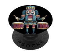 Grazioso costume da schiaccianoci per ragazzi e ragazze PopSockets PopGrip Adesivo