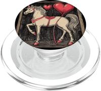 Grazioso costume da unicorno a forma di cuore per amore e San Valentino PopSockets PopGrip per MagSafe