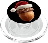 Grazioso costume natalizio a forma di ghianda per gli amanti della foresta e delle querce PopSockets PopGrip per MagSafe