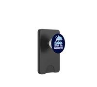 Grazioso delfino Splash con onde delicate estive casual PopSockets PopWallet per MagSafe