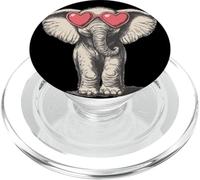 Grazioso elefante con occhiali da sole a forma di cuore PopSockets PopGrip per MagSafe