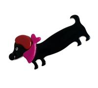 Grazioso fermaglio per capelli a forma di bassotto, per donne adulte e bambine, clip per treccia modellante per capelli a becco d'anatra per uso quotidiano