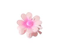 Grazioso fermaglio per capelli a forma di fiore con petali di cuore, luccicante, per donna, campeggio, trecce laterali per capelli, delicato clip per mascella per ragazza