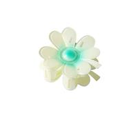 Grazioso fermaglio per capelli a forma di fiore con petali di cuore, luccicante, per donna, campeggio, trecce laterali per capelli, delicato clip per mascella per ragazza