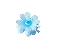 Grazioso fermaglio per capelli a forma di fiore con petali di cuore, luccicante, per donna, campeggio, trecce laterali per capelli, delicato clip per mascella per ragazza