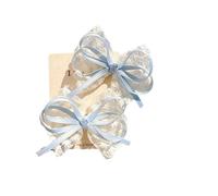 Grazioso fiocco per capelli clip 2000s Side Clip Bow Fashion Lace Bowknot Balletcore Cool Photo Props Halloween Hairpin Halloween Hair Clips Accessori