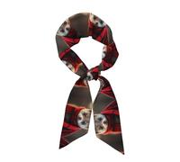 Grazioso foulard da donna con stampa di furetto, alla moda, in seta, adatto come foulard, sciarpa, cravatta o accessorio di abbigliamento