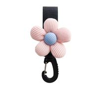 Grazioso gancio organizer a forma di fiore per borsa per pannolini, borsa per mamma, adorabile accessorio per carrozzina e passeggino, motivo rabbia floreale