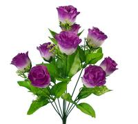 Grazioso mazzo di boccioli di rose in seta 10 teste fiori artificiali per occasi