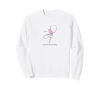 Grazioso Nastro Rosa con Ballerina Like Nobody's Watching Felpa