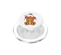 Grazioso orsetto con ciliegia, motivo musica PopSockets PopGrip per MagSafe
