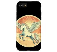 Grazioso Pegaso con ali celesti in volo Custodia per iPhone SE (2020) / 7 / 8