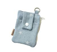 Grazioso portafoglio a forma di stella, portamonete con fiocchi, borsa per carte di credito, portamonete, portamonete, con fiocchi a stella, portafogli, custodia per soldi da donna, Stelle Azzurre