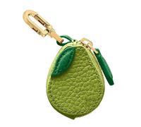 Grazioso portamonete a forma di avocado, in pelle PU, portachiavi, mini tasca con cerniera, piccolo porta tappi per le orecchie
