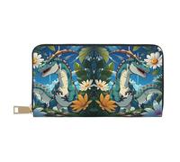 Grazioso portamonete a mano con dinosauro, alla moda e versatile, può contenere telefoni cellulari, monete, chiavi