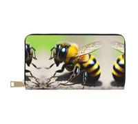 Grazioso portamonete a mano con piccole api, alla moda e versatile, può contenere telefoni cellulari, monete, chiavi