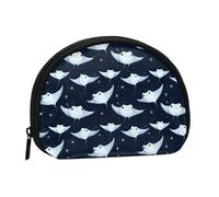 Grazioso portamonete con stampa blu di razza - Mini portamonete da donna, grazioso portamonete piccolo portamonete