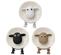 Grazioso portarotolo di ricambio per pecora, un elemento funzionale per il tuo bagno (bianco)