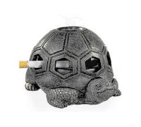 Grazioso posacenere a forma di tartaruga con coperchio per casa, ufficio, giardino, veranda, arredamento