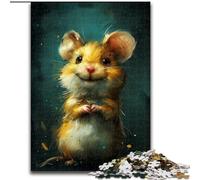 Grazioso puzzle da 1000 pezzi raffigurante una piccola tigre gialla, ideale come regalo per adolescenti, giochi educativi classici, splendida decorazione (50x75cm)