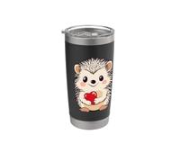 Grazioso riccio con cuore e amore Bicchiere termico in acciaio inox doppia parete