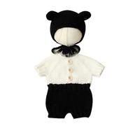 Grazioso set di costumi da orso per neonati, set di vestiti unici per bambini indimenticabili servizi fotografici per foto perfette accessori fotografici per bambini