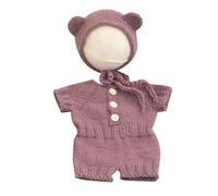 Grazioso set di costumi da orso per neonati, set di vestiti unici per bambini indimenticabili servizi fotografici per foto perfette accessori fotografici per bambini