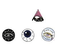 Grazioso set di spille animali: gatto, oca, stetoscopio e spille smaltate, Klein, Metallo non prezioso