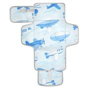 Grazioso tappetino fasciatoio riutilizzabile blu con tasca in tessuto per cambiare il pannolino del bambino per ragazze e ragazzi cambiador de pa?ales para Bebes