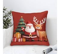 GRBASNDOU Cuscini Natalizi Per Divano 45x45cm Federe Natalizi Confortevoli E Durevoli, Perfette Per Ogni Momento Speciale