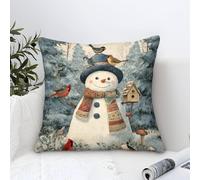 GRBASNDOU Cuscini Natalizi Per Divano 50x50cm Federe Natalizi Confortevoli E Durevoli, Perfette Per Ogni Momento Speciale